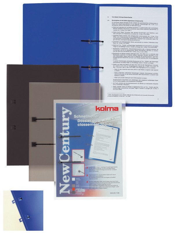 Kolma Schnellhefter New Century A4 für 2-Loch anthrazit Pic2
