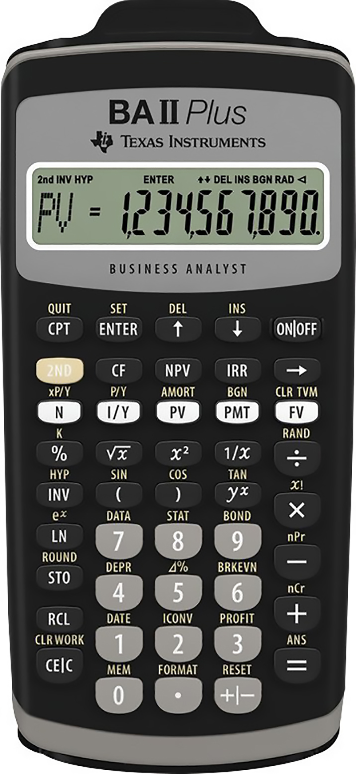 Texas Instruments Finanzrechner TI-BAII+ 10 Stellen Pic1