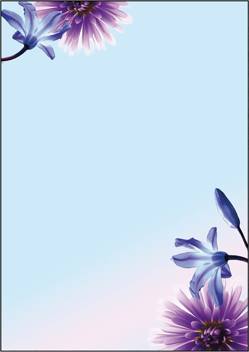 Sigel papier créatif A4 90gr Blue Emotion à 50 feuilles Pic1