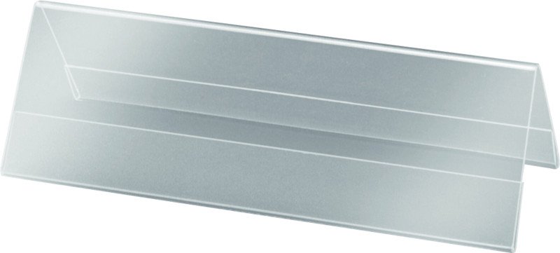 Sigel Tischaufsteller aus Hartplastik Dachform 190x60mm à 5 Pic1