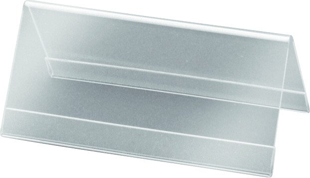 Sigel Tischaufsteller aus Hartplastik Dachform 95x42mm à 10 Pic1