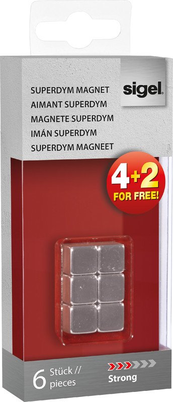 Sigel Magnetwürfel Strong 1x1cm à 6 Stück Pic1