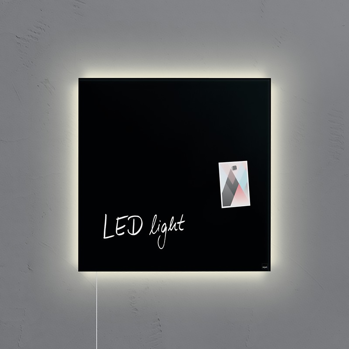 Sigel Glas-Magnetboard artverum LED light Pic1