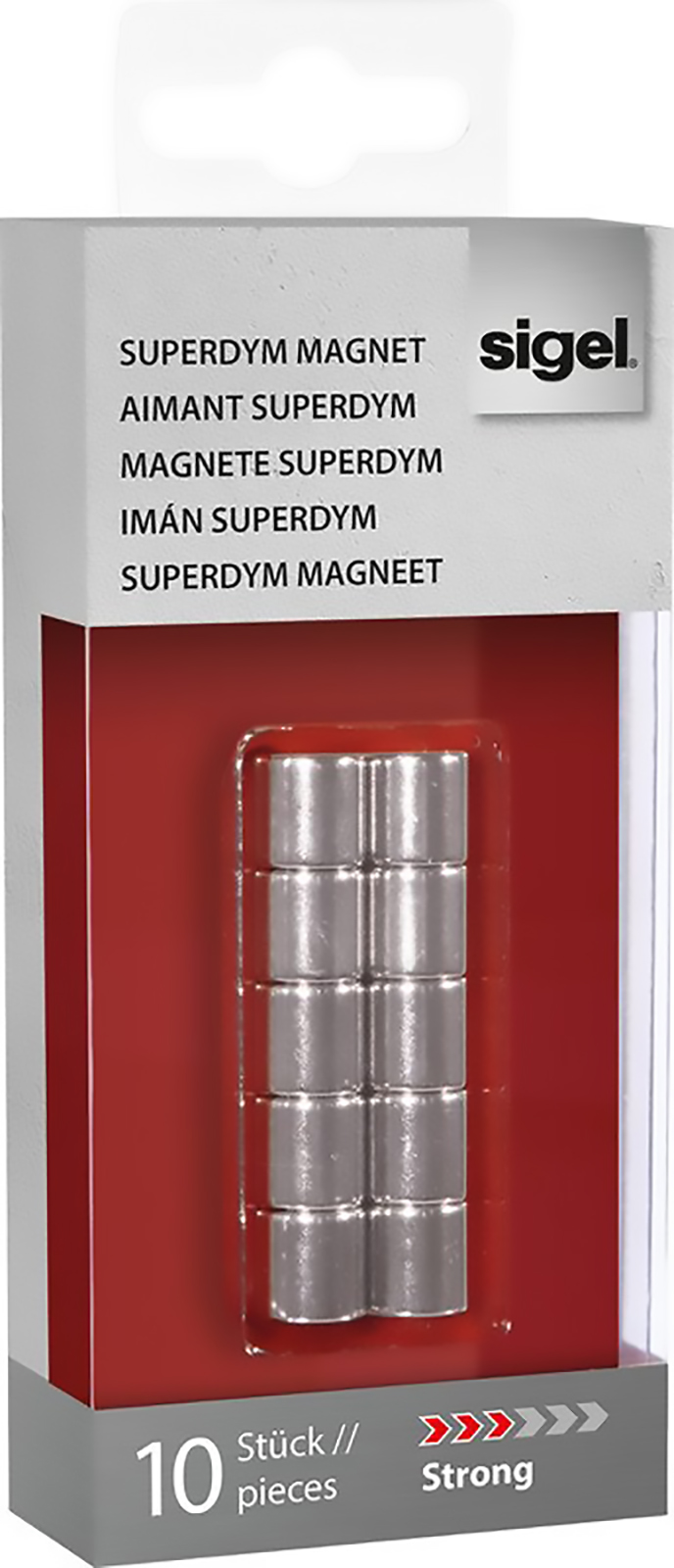 Sigel Magnetzylinder extrastark 10mm à 10 Stück Pic1