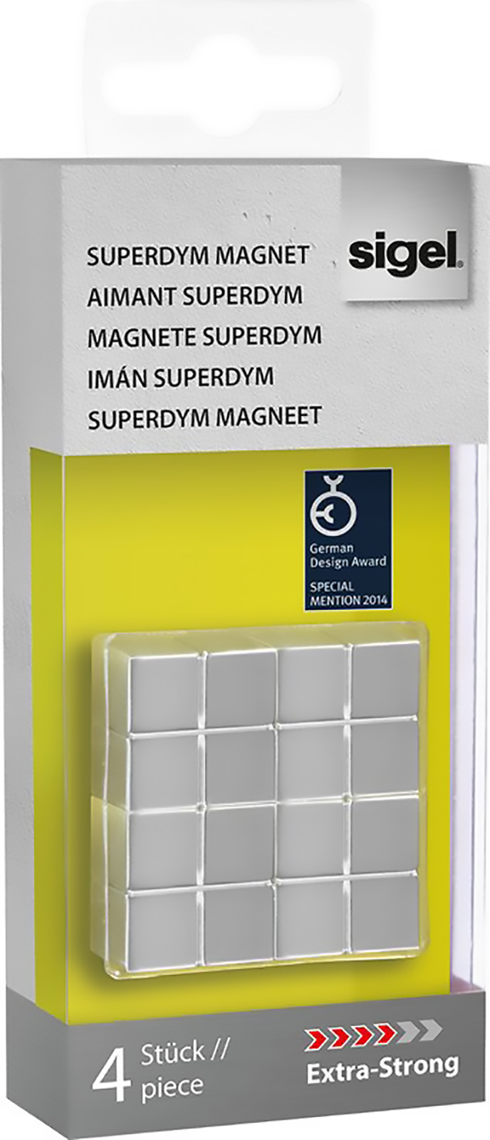 Sigel Magnet Cube ExtraStrong à 4 Stück Pic1