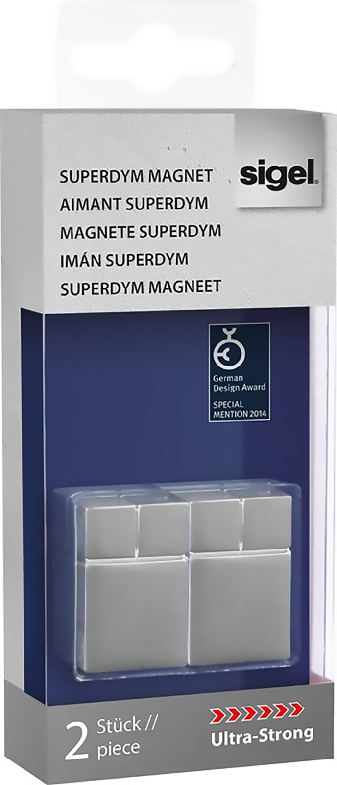 Sigel Magnet Cube UltraStrong à 2 Stück Pic1