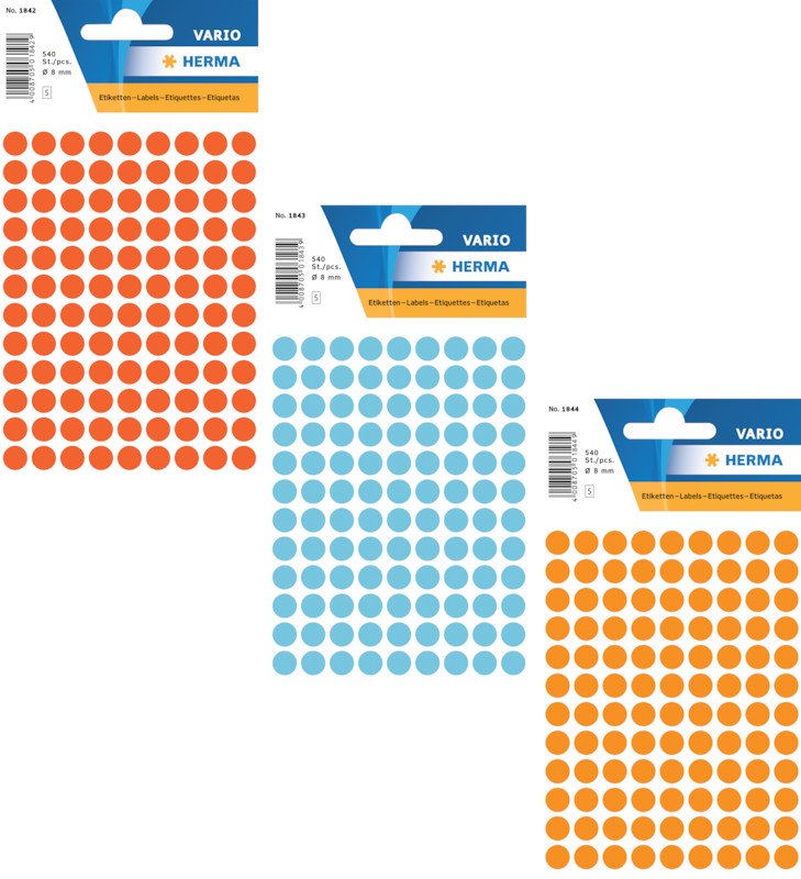Herma Vario Farbpunkte 13mm à 240 Pic4