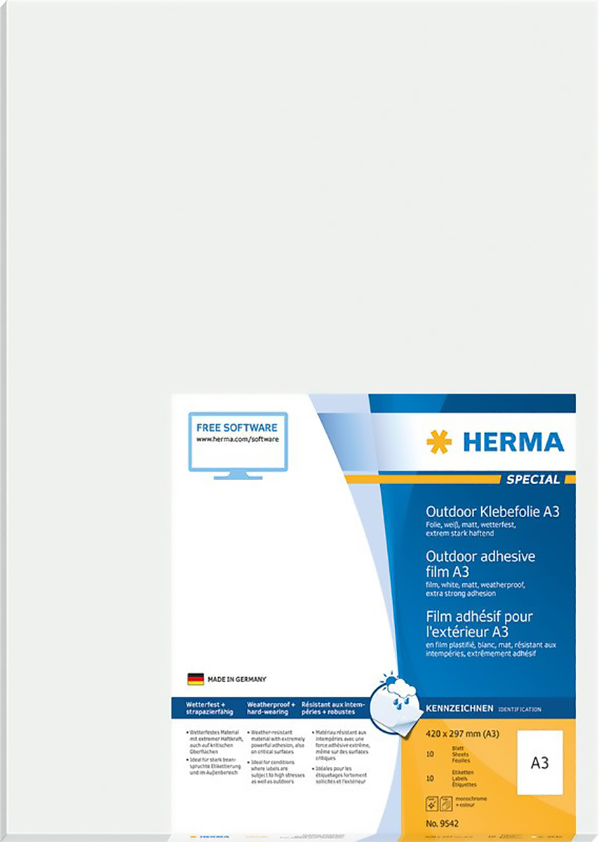 Herma Etiketten Outdoor strapazierfähig 297x420mm à 10 Pic1
