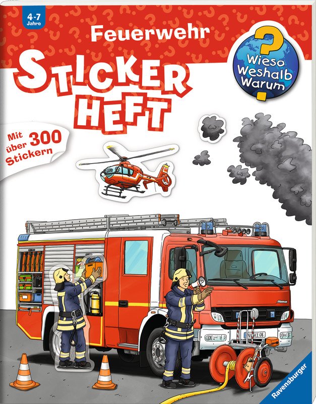 Ravensburger Stickerheft Feuerwehr Pic1
