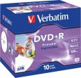 Verbatim DVD+R 4.7GB/16x10er Spindel Jewel Case Pri