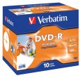 Verbatim DVD-R 4.7GB/16x10er Spindel Jewel Case Pri