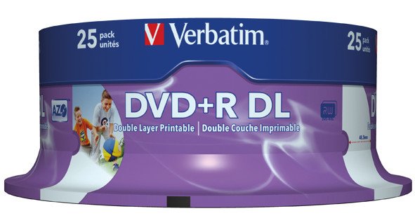 Verbatim DVD+R 8x 8.5GB Matt Silver Double Layer Pic2