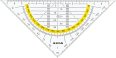 Arda Geo-Dreieck 16cm mit gelbem Farbring