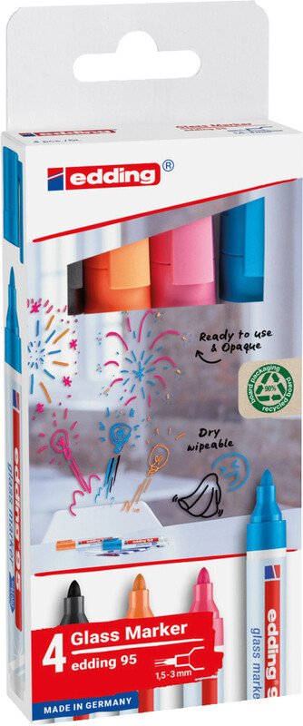 Edding Glasboard Marker 95 à 4 Stück Pic1