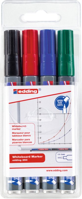 Edding Whiteboard Marker 250 4er Etui Pic1