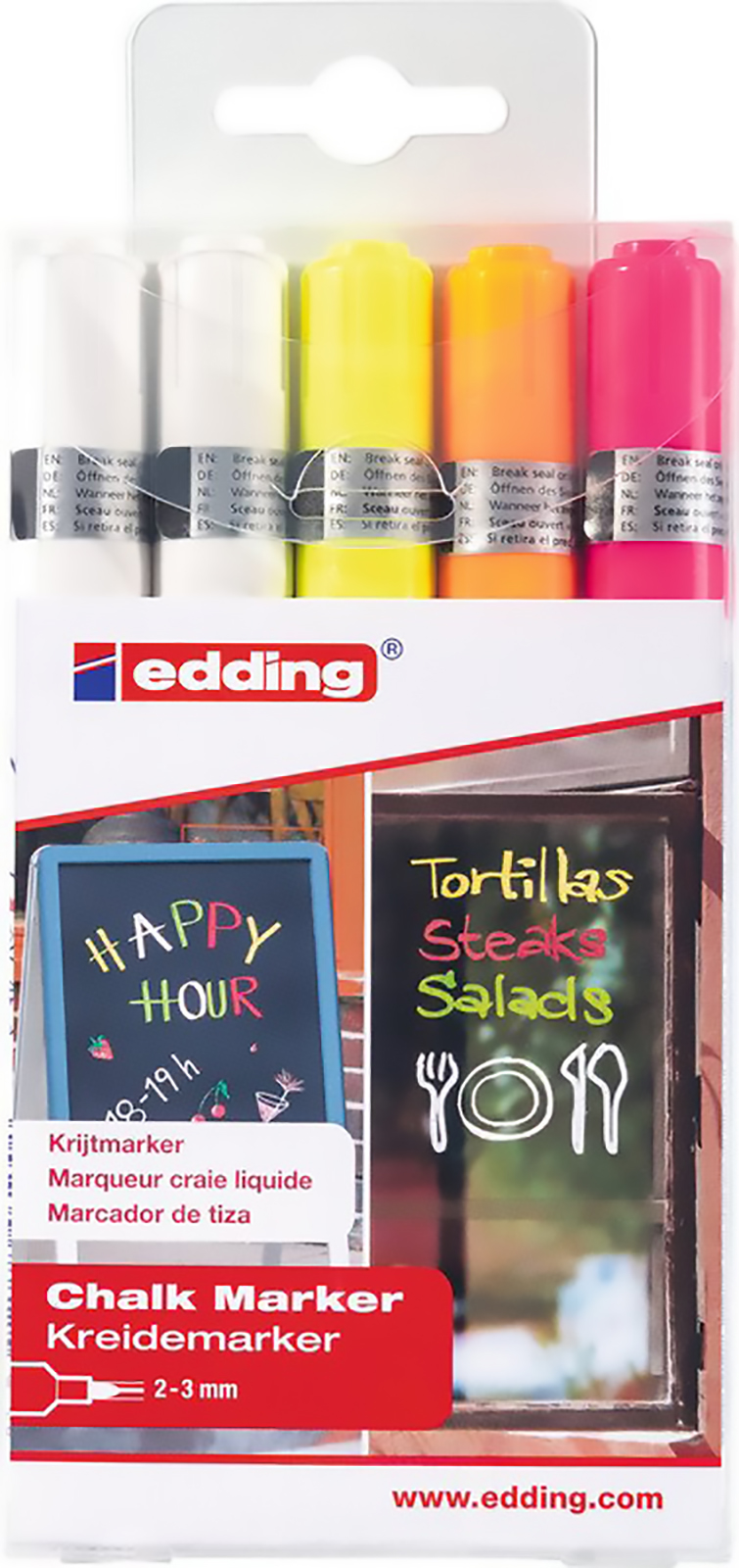 Edding Window Marqueur 4095 2-3mm non rechargeable Etui Pic1