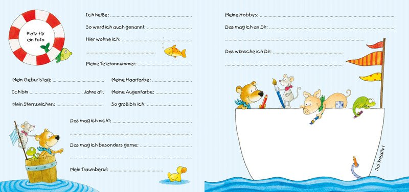 Grätz Verlag Freundebuch Meine liebsten Freunde Meer Pic2
