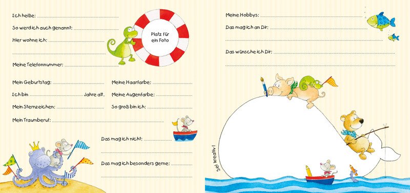 Grätz Verlag Freundebuch Meine liebsten Freunde Meer Pic3