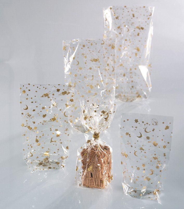 Folia Sachets en cellophane avec motifs de Noël Pic3