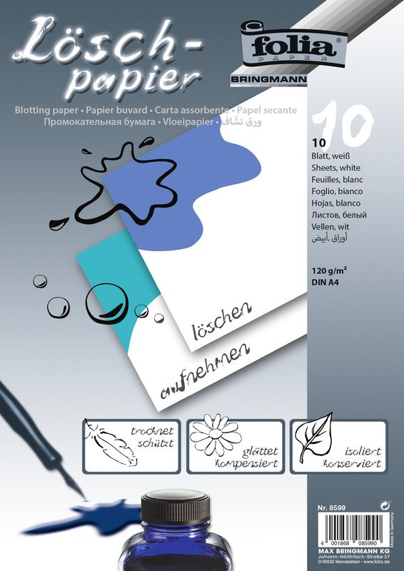 Folia papier buvard A4 120g Pic1