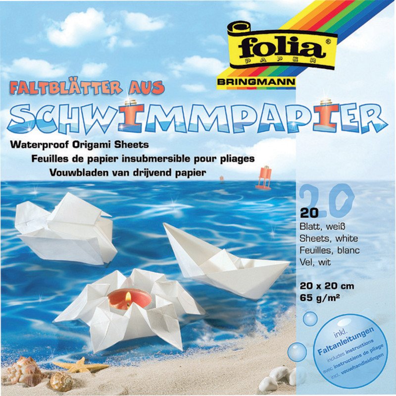 Folia Schwimmpapier 65gr 20x20cm Pic1