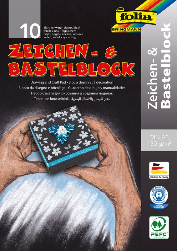 Folia Zeichen- und Bastelblock A3 130gr Pic1