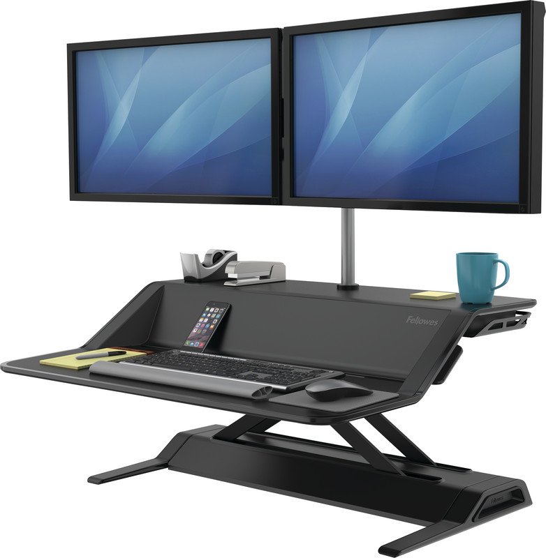 Fellowes Lotus Sitz-Steh Desktop Workstation Pic3