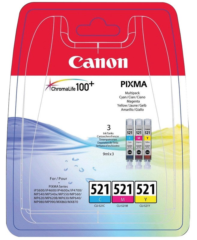 Canon InkJet CLI-521PA CMY Pic1