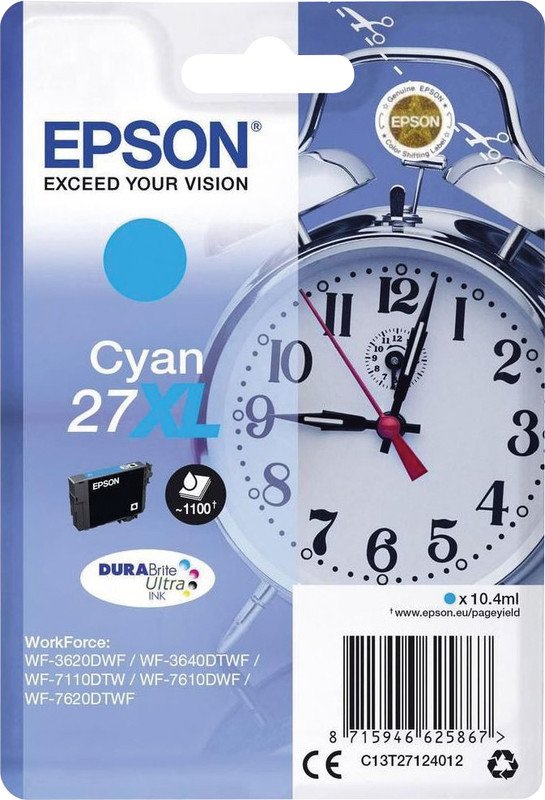 Epson InkJet 27XL cyan Pic1