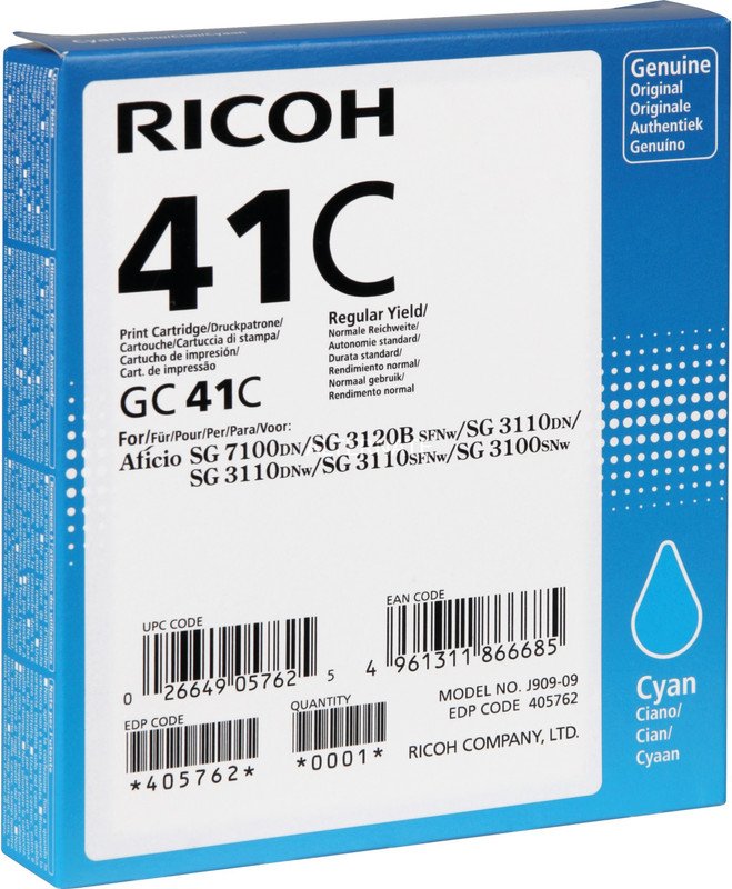 Ricoh Toner GC-41C cyan HY Pic1