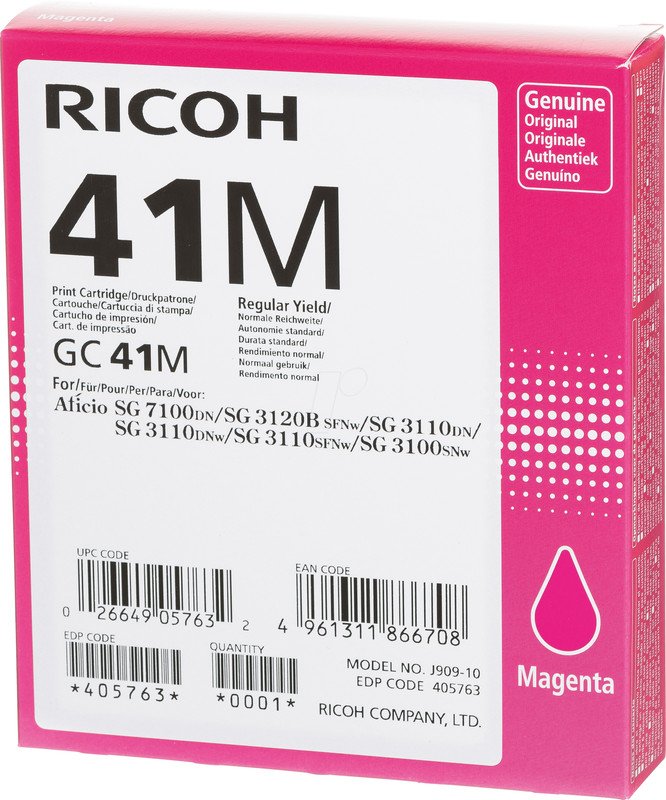 Ricoh Toner GC-41M magenta HY Pic1