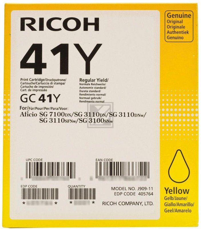 Ricoh Toner GC-41Y yellow HY Pic1