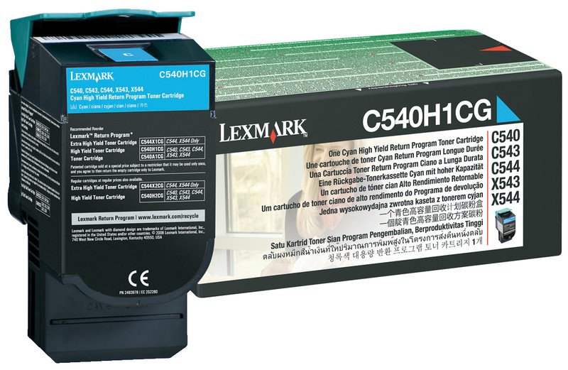 Lexmark Toner C540H1CG cyan Pic1