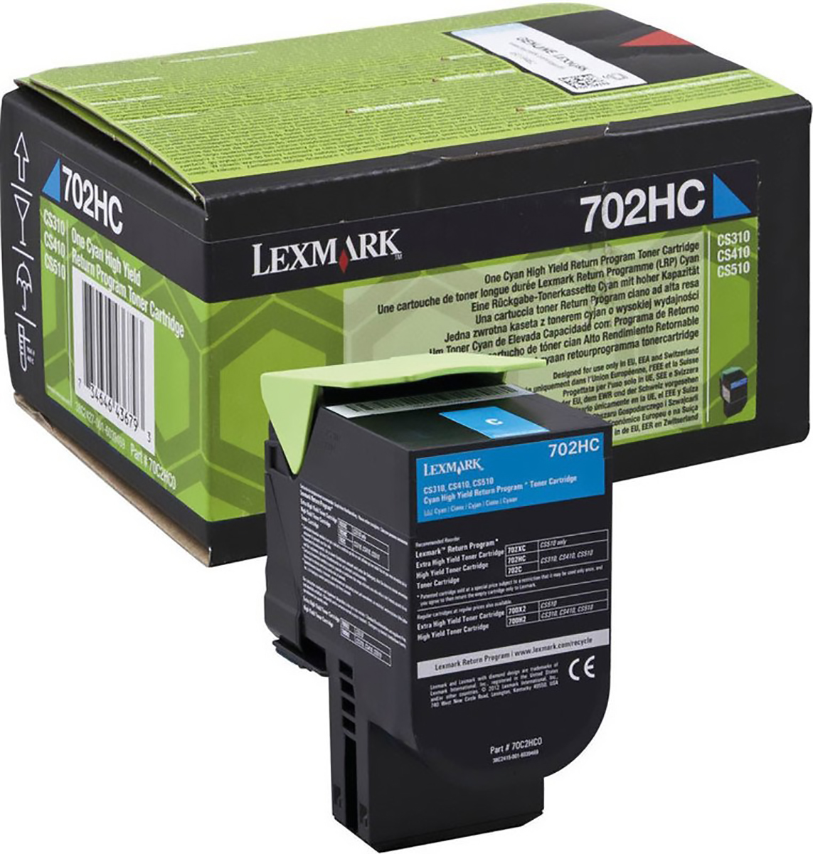 Lexmark Toner 70C2HC0 cyan Pic1