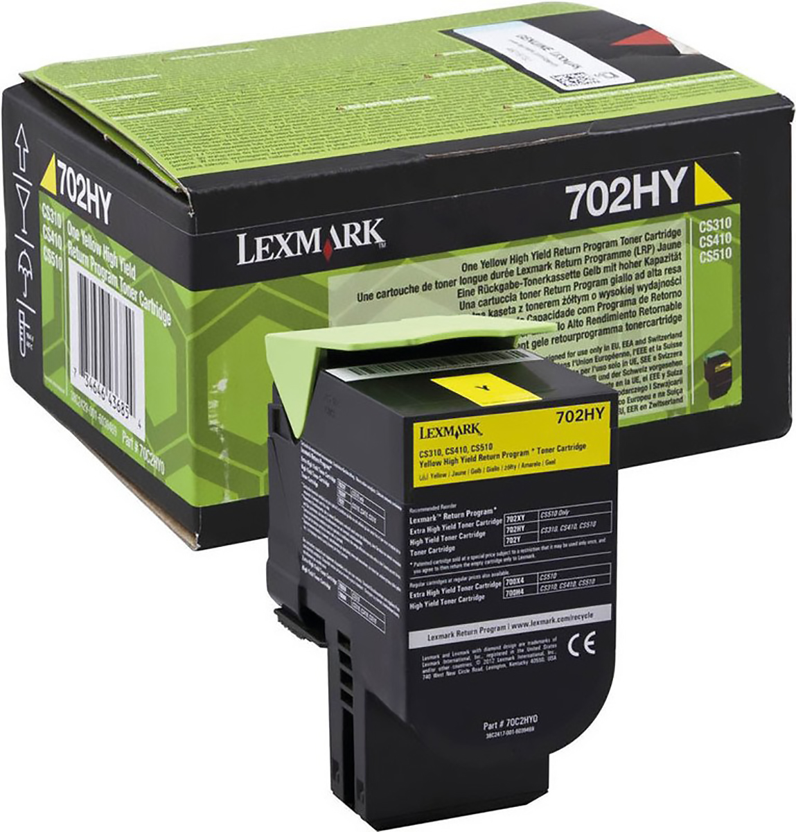 Lexmark Toner 70C2HY0 yellow Pic1