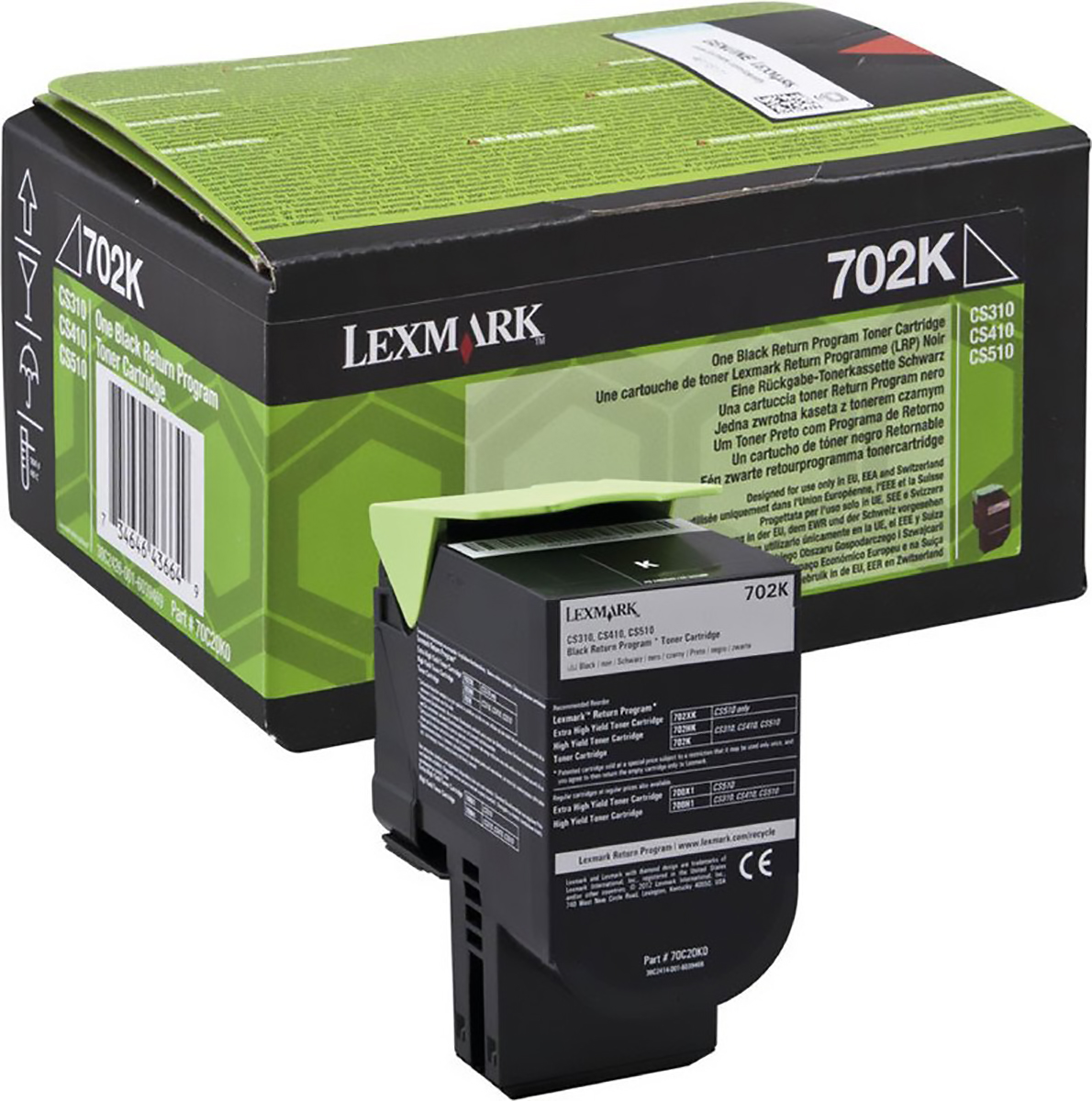 Lexmark Toner 70C2HK0 schwarz Prebate Pic1
