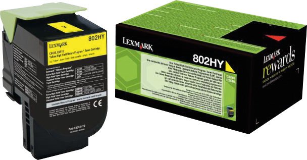 Lexmark Toner 80C2HY0 yellow Prebate Pic1
