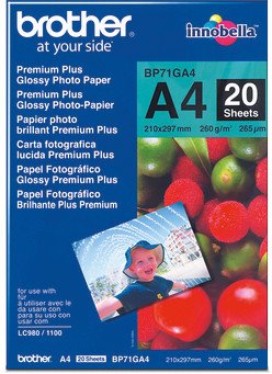 Brother Ink-Jet photo papier BP71 A4 260gr à 20 Pic1