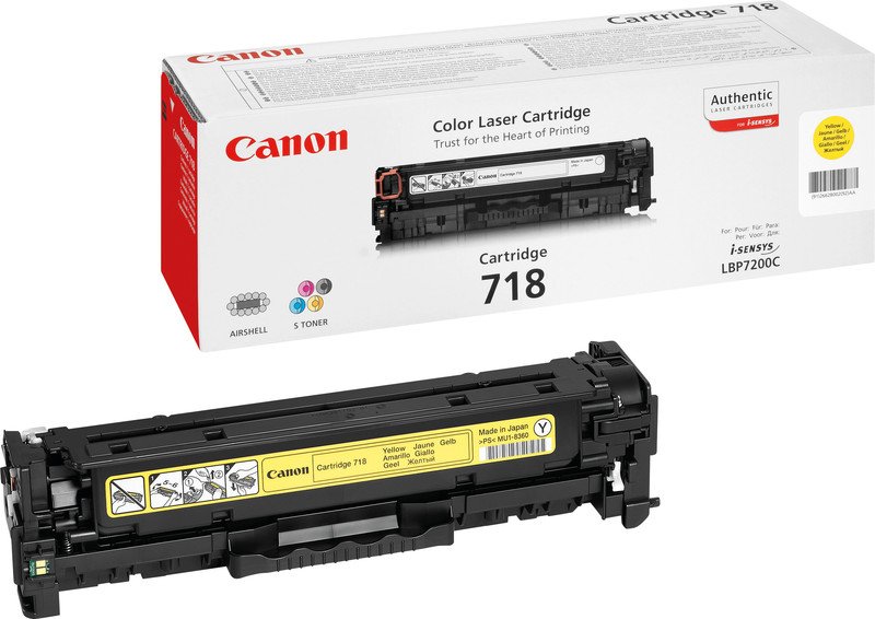 Canon Toner 718 Y yellow Pic1