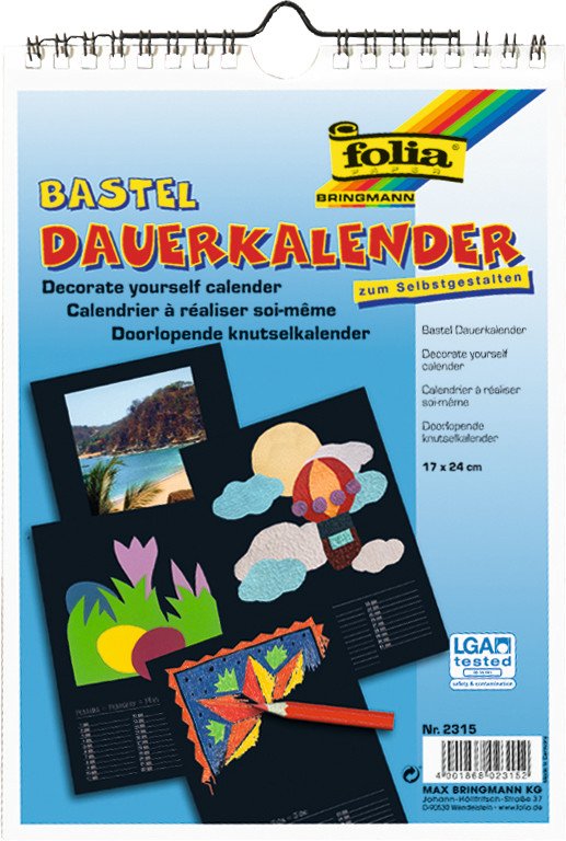 Folia Bastel-Dauerkalender 17x24cm Pic1