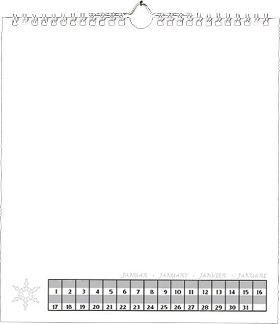 Folia Bastel-Dauerkalender 23x24cm Pic2