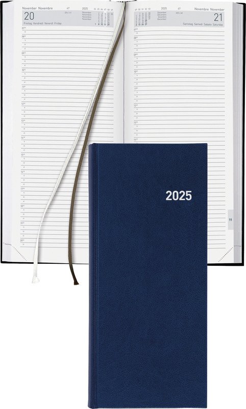 Biella agenda commercial long Le Jour 2025 1j/1p bleu Pic1