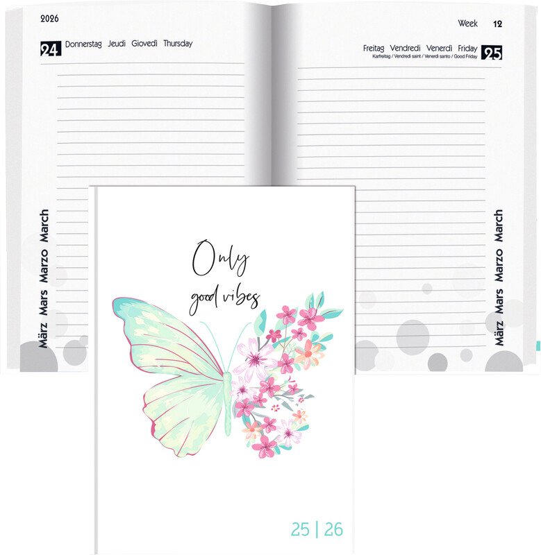 Biella Agenda scolaire 12x16.5cm 2026 1J/1P Pic1