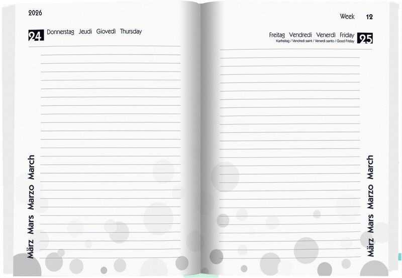 Biella Agenda scolaire 12x16.5cm 2026 1J/1P Pic2