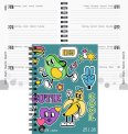 Biella Agenda scolaire 12x16.5cm 2026 1S/2P Wire-O