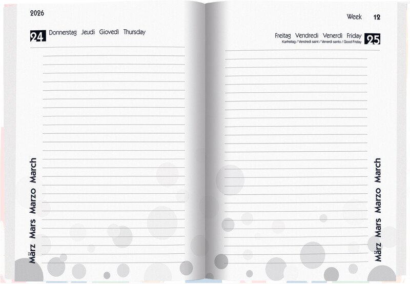 Biella Agenda scolaire 12x16.5cm 2026 1J/1P Pic2