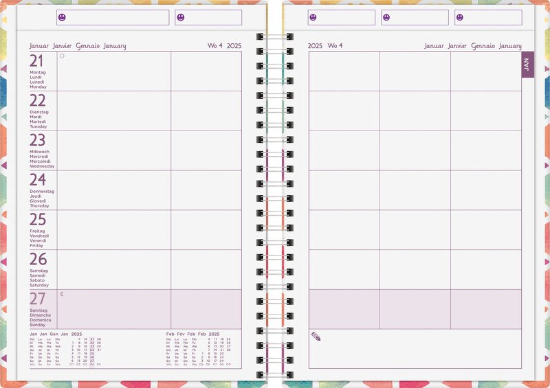 Agenda familial BIELLA Family Organizer 1s/2p Wire 2025 Pic3