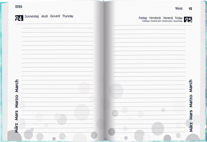 Biella Agenda scolaire 12x16.5cm 2026 1J/1P Pic2