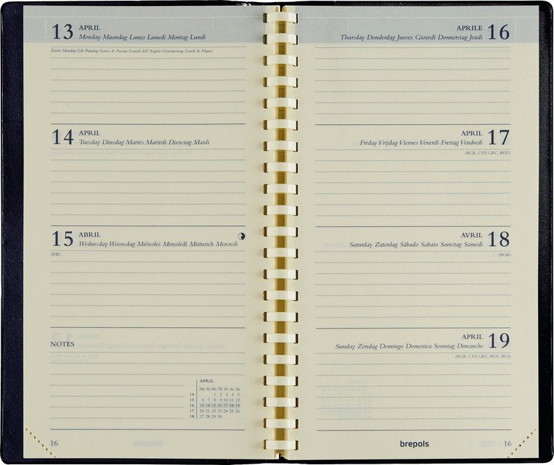 Brepols Ersatzkalender Interplan 2025 1W/2S Pic1