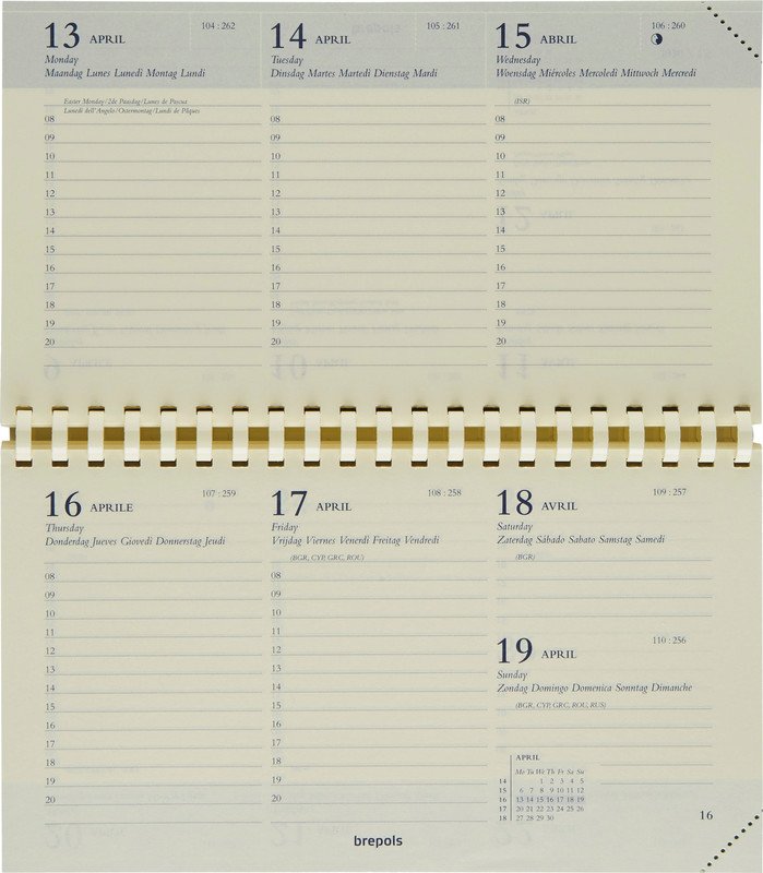 Brepols calendrier de rechange Interplan 1S/2P 2025 Pic1